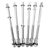 Maxbell 6 Pieces Drum Tension Rods Hardware for Snare Drum Spare Parts Replaces 6x90MM