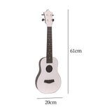 Maxbell Acoustic Ukulele Toy Portable Wood Early Educational 4 Strings White