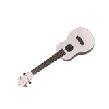 Maxbell Acoustic Ukulele Toy Portable Wood Early Educational 4 Strings White