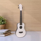 Maxbell Acoustic Ukulele Toy Portable Wood Early Educational 4 Strings White