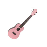 Maxbell Acoustic Ukulele Toy Portable Wood Early Educational 4 Strings Pink