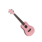 Maxbell Acoustic Ukulele Toy Portable Wood Early Educational 4 Strings Pink