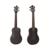 Maxbell Acoustic Ukulele Toy Portable Wood Early Educational 4 Strings Black