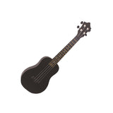 Maxbell Acoustic Ukulele Toy Portable Wood Early Educational 4 Strings Black