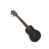 Maxbell Acoustic Ukulele Toy Portable Wood Early Educational 4 Strings Black