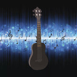Maxbell Acoustic Ukulele Toy Portable Wood Early Educational 4 Strings Black