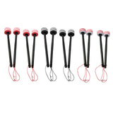 Maxbell 2 Pieces Drum Mallets Bass Percussion Mallets for Players Drum trumpet Teams 32.5cm white Black
