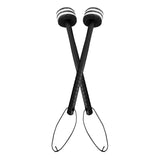 Maxbell 2 Pieces Drum Mallets Bass Percussion Mallets for Players Drum trumpet Teams 32.5cm white Black