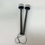Maxbell 2 Pieces Drum Mallets Bass Percussion Mallets for Players Drum trumpet Teams 32.5cm white Black