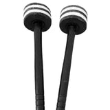Maxbell 2 Pieces Drum Mallets Bass Percussion Mallets for Players Drum trumpet Teams 32.5cm white Black