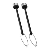 Maxbell 2 Pieces Drum Mallets Bass Percussion Mallets for Players Drum trumpet Teams 30cm white Black