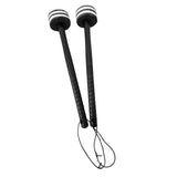 Maxbell 2 Pieces Drum Mallets Bass Percussion Mallets for Players Drum trumpet Teams 30cm white Black