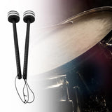 Maxbell 2 Pieces Drum Mallets Bass Percussion Mallets for Players Drum trumpet Teams 30cm white Black