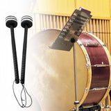 Maxbell 2 Pieces Drum Mallets Bass Percussion Mallets for Players Drum trumpet Teams 30cm white Black