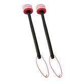 Maxbell 2 Pieces Drum Mallets Bass Percussion Mallets for Players Drum trumpet Teams 32.5cm Red White