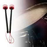 Maxbell 2 Pieces Drum Mallets Bass Percussion Mallets for Players Drum trumpet Teams 32.5cm Red White