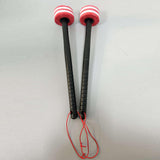 Maxbell 2 Pieces Drum Mallets Bass Percussion Mallets for Players Drum trumpet Teams 32.5cm Red White
