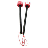 Maxbell 2 Pieces Drum Mallets Bass Percussion Mallets for Players Drum trumpet Teams 30cm Red White