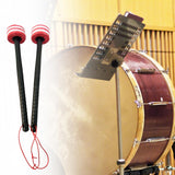 Maxbell 2 Pieces Drum Mallets Bass Percussion Mallets for Players Drum trumpet Teams 30cm Red White