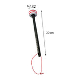 Maxbell 2 Pieces Drum Mallets Bass Percussion Mallets for Players Drum trumpet Teams 32.5cm gray red
