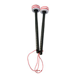 Maxbell 2 Pieces Drum Mallets Bass Percussion Mallets for Players Drum trumpet Teams 32.5cm gray red