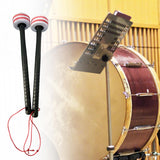 Maxbell 2 Pieces Drum Mallets Bass Percussion Mallets for Players Drum trumpet Teams 32.5cm gray red
