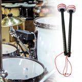 Maxbell 2 Pieces Drum Mallets Bass Percussion Mallets for Players Drum trumpet Teams 32.5cm gray red