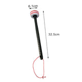 Maxbell 2 Pieces Drum Mallets Bass Percussion Mallets for Players Drum trumpet Teams 30cm gray red
