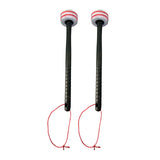 Maxbell 2 Pieces Drum Mallets Bass Percussion Mallets for Players Drum trumpet Teams 30cm gray red