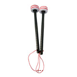 Maxbell 2 Pieces Drum Mallets Bass Percussion Mallets for Players Drum trumpet Teams 30cm gray red