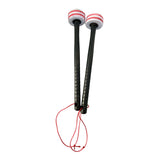 Maxbell 2 Pieces Drum Mallets Bass Percussion Mallets for Players Drum trumpet Teams 30cm gray red