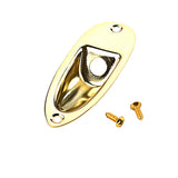 Maxbell Guitar Jack Socket Sturdy Zinc Alloy Output Musician for Guitar Bass Parts Golden