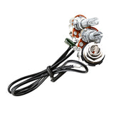 Maxbell Guitar Potentiometer Audio Volume Complete Circuit Wiring for Bass Replaces