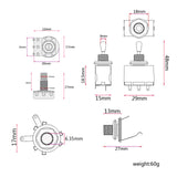 Maxbell Multifunction Guitar Wiring Harness Zinc Alloy Sturdy Stable for Replacement