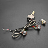 Maxbell Multifunction Guitar Wiring Harness Zinc Alloy Sturdy Stable for Replacement