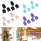 Maxbell 6Pcs Saxophone Palm Key Pads Cushions for Sax Wind Instruments Black