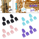 Maxbell 6Pcs Saxophone Palm Key Pads Cushions for Sax Wind Instruments Black