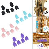 Maxbell 6Pcs Saxophone Palm Key Pads Cushions for Sax Wind Instruments Black