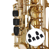 Maxbell 6Pcs Saxophone Palm Key Pads Cushions for Sax Wind Instruments Black