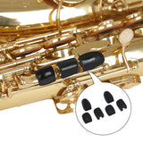 Maxbell 6Pcs Saxophone Palm Key Pads Cushions for Sax Wind Instruments Black