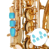 Maxbell 6Pcs Saxophone Palm Key Pads Cushions for Sax Wind Instruments Blue