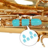 Maxbell 6Pcs Saxophone Palm Key Pads Cushions for Sax Wind Instruments Blue