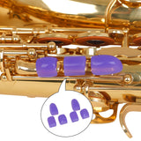 Maxbell 6Pcs Saxophone Palm Key Pads Cushions for Sax Wind Instruments Violet