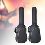 Maxbell Guitar Bag Thick Padding Double Straps Backpack for Electric Bass Instrument orange