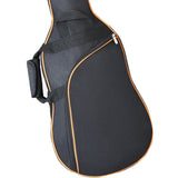 Maxbell Guitar Bag Thick Padding Double Straps Backpack for Electric Bass Instrument orange