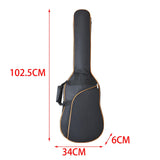 Maxbell Guitar Bag Thick Padding Double Straps Backpack for Electric Bass Instrument orange