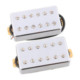 Maxbell Double Coil Pickups Set for 6 Strings Electric Guitar Accessories Parts Argent 12