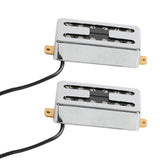 Maxbell Double Coil Pickups Set for 6 Strings Electric Guitar Accessories Parts Argent HI