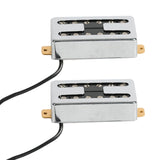 Maxbell Double Coil Pickups Set for 6 Strings Electric Guitar Accessories Parts Argent HI