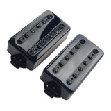 Maxbell Double Coil Pickups Set for 6 Strings Electric Guitar Accessories Parts 11 Shape Black